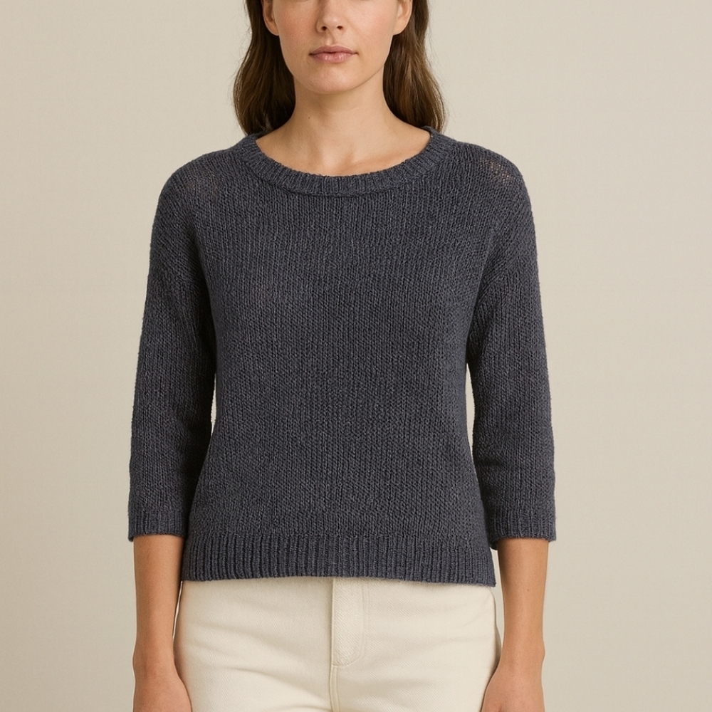 PART TWO BLUE KNIT PULL SIZE X SMALL